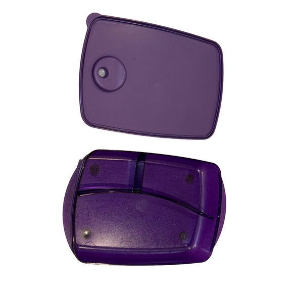 TUPPERWARE ROCK N SERVE reheatable vented divided storage container - Picture 5 of 10